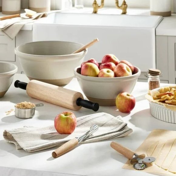 HEARTH HAND Magnolia Apple Corer Wood Handle Stainless Steel Blade - Picture 3 of 4